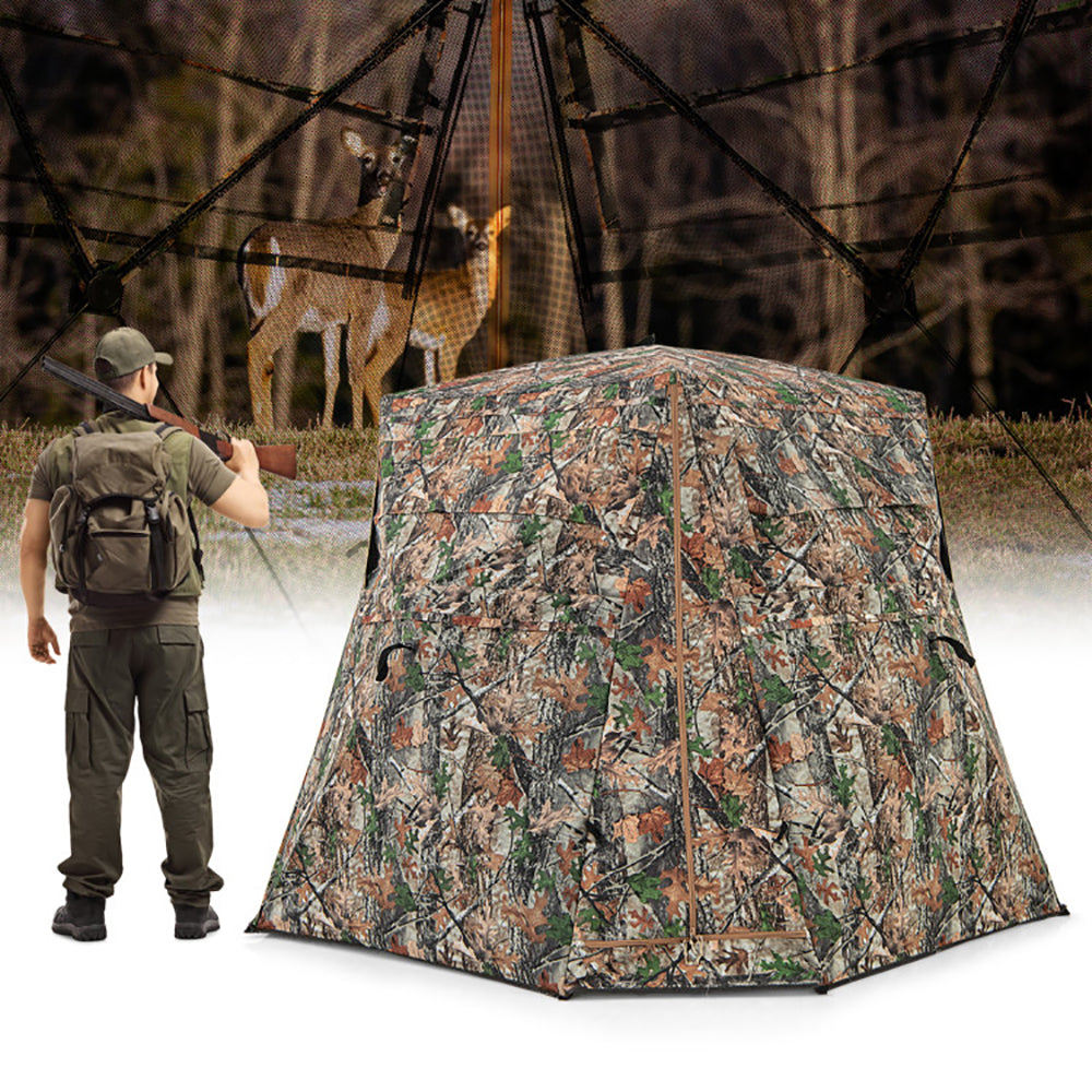 360 Degrees One Way See Through Ground Hunting Blind For Deer And Turkey Hunting