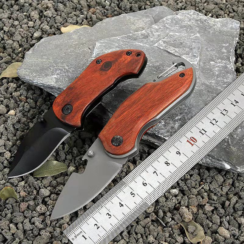 Portable Stainless Steel Folding Mini Fruit Knife Keychain Knife